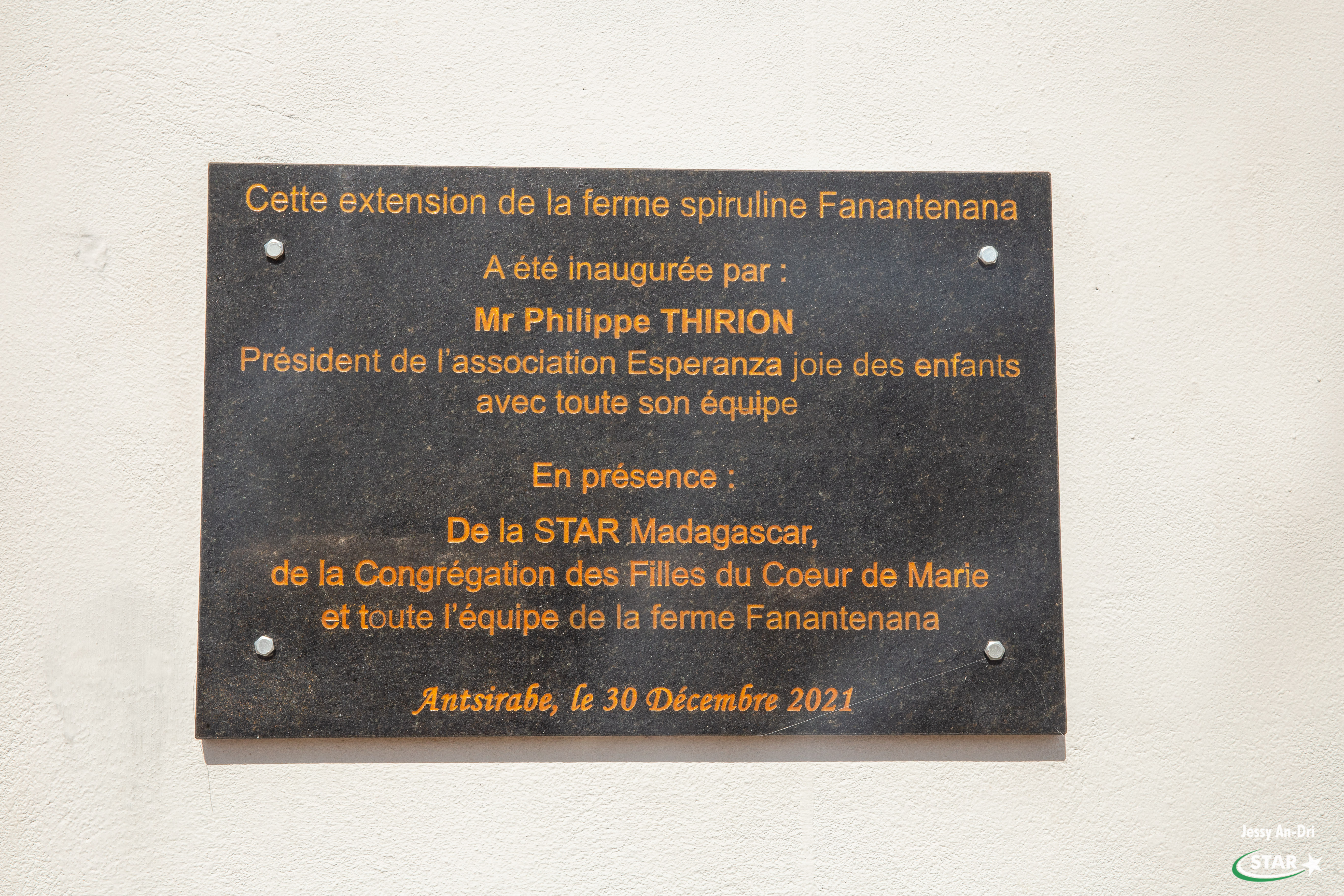 Inauguration de la ferme de spiruline du centre Fanantenana Antsirabe