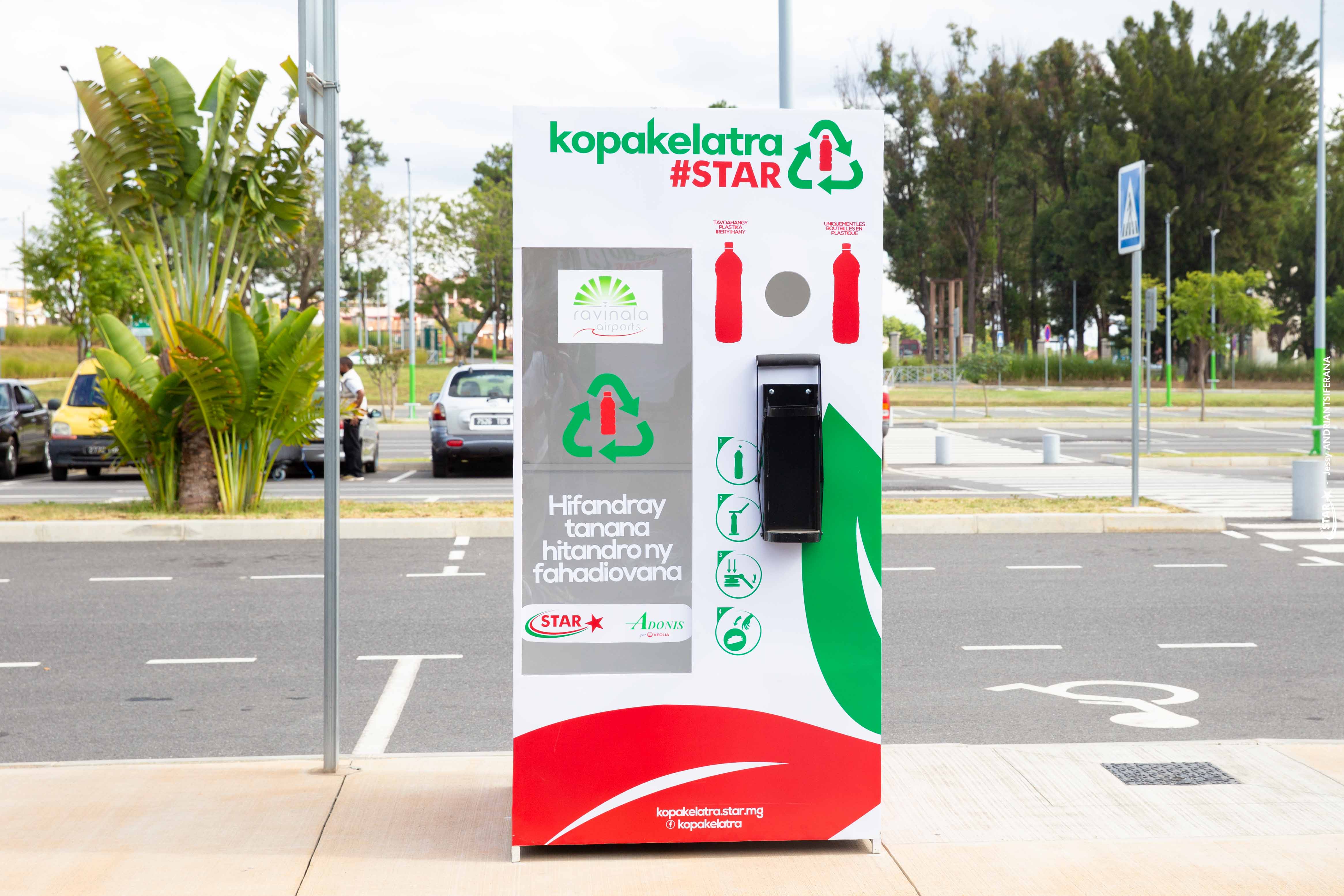 Installation des bacs à collecte Kopakelatra au Ravinala Airports