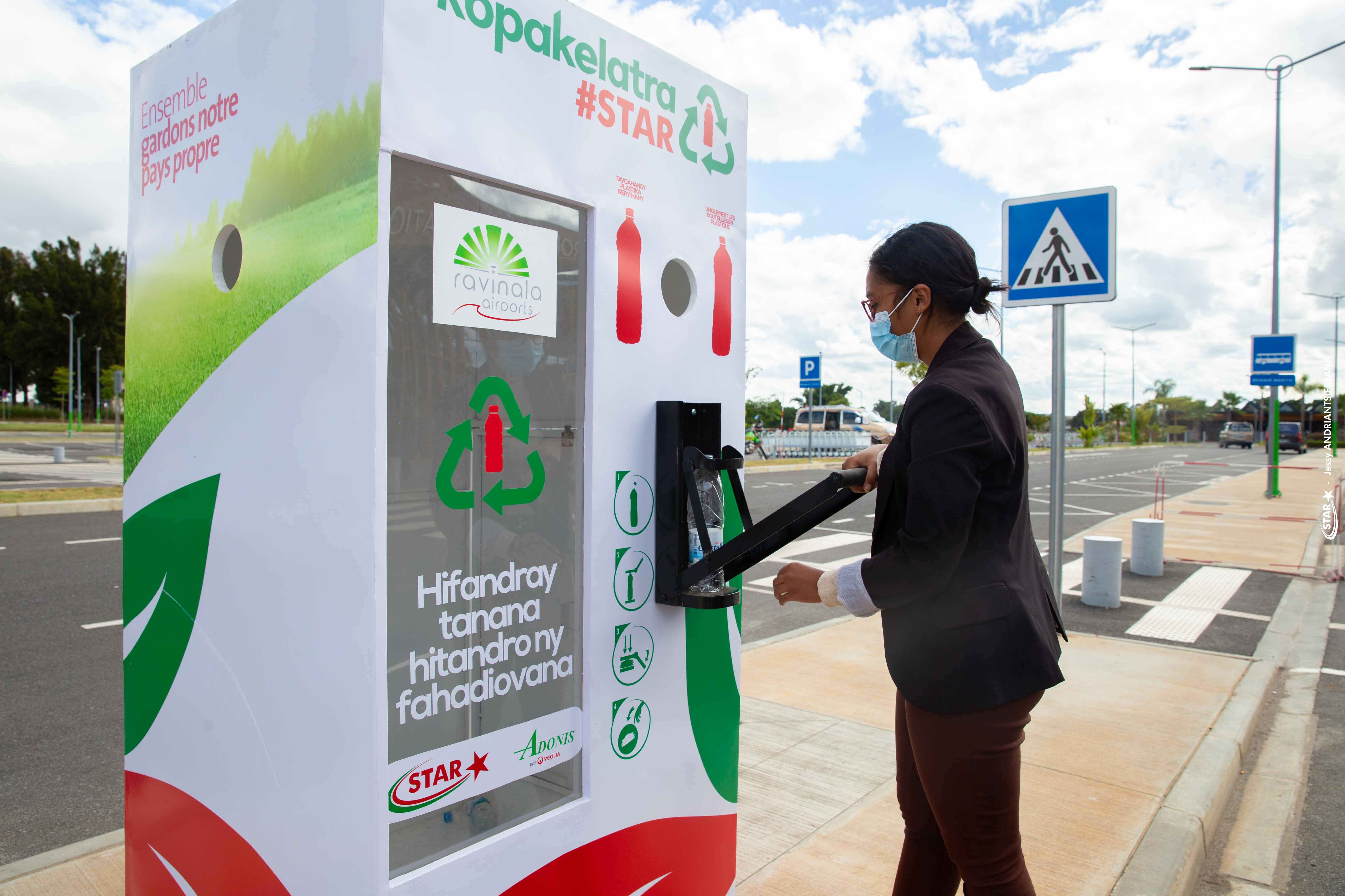Installation des bacs à collecte Kopakelatra au Ravinala Airports