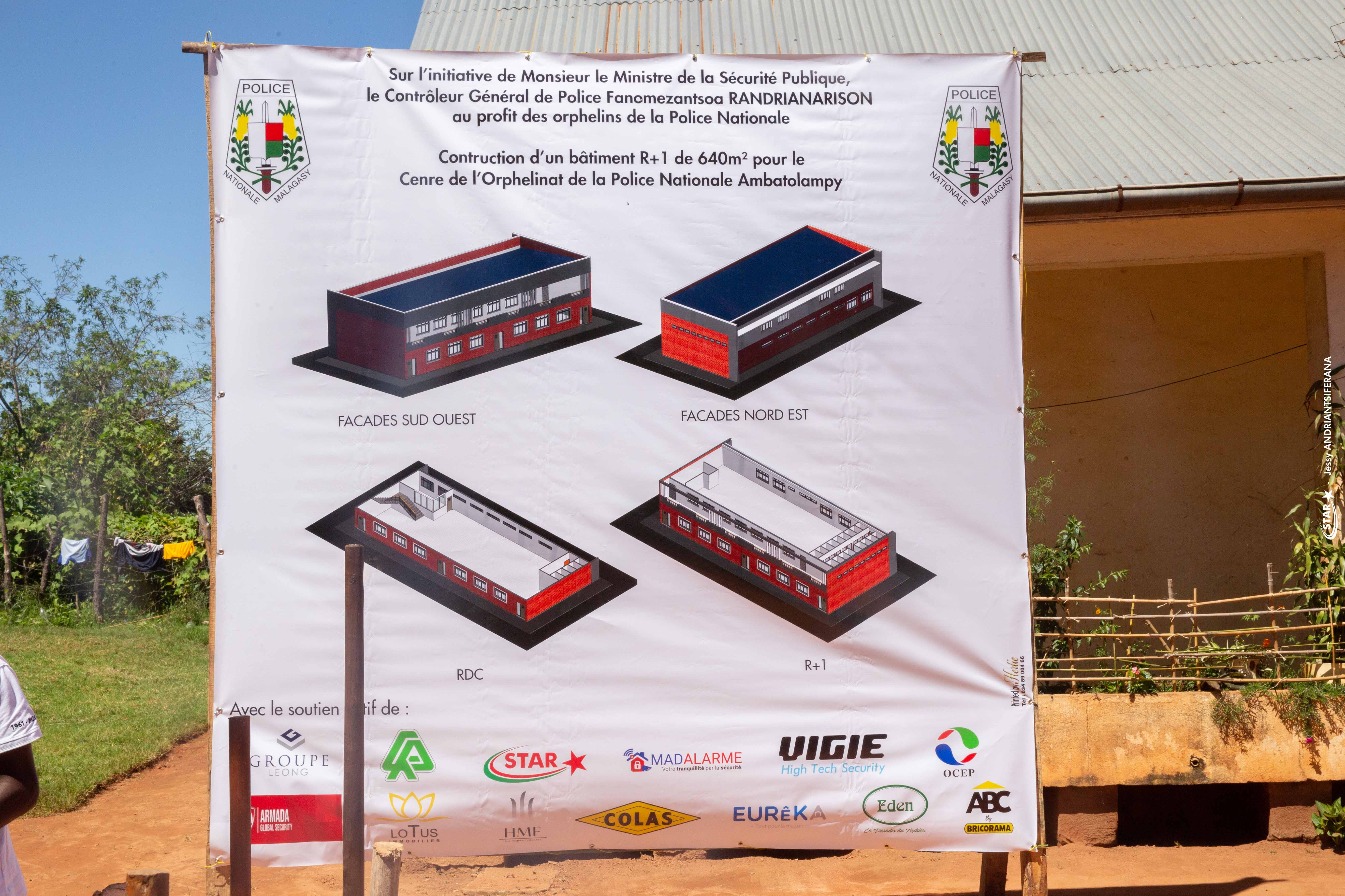 Construction du dortoir au sein de l'Orphelinat de la Police à Ambatolampy