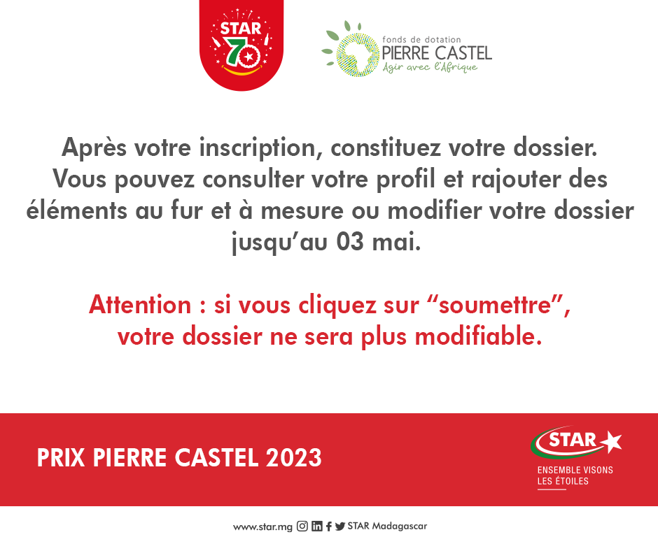 PRIX PIERRE CASTEL 2023