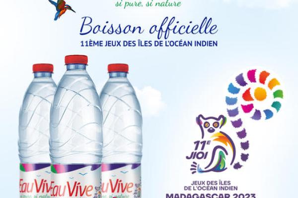 Eau Vive, boisson officielle des Jeux des Iles de l&#039;Océan Indien 2023