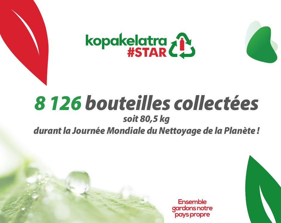 8 126 bouteilles plastiques collectées à Antananarivo