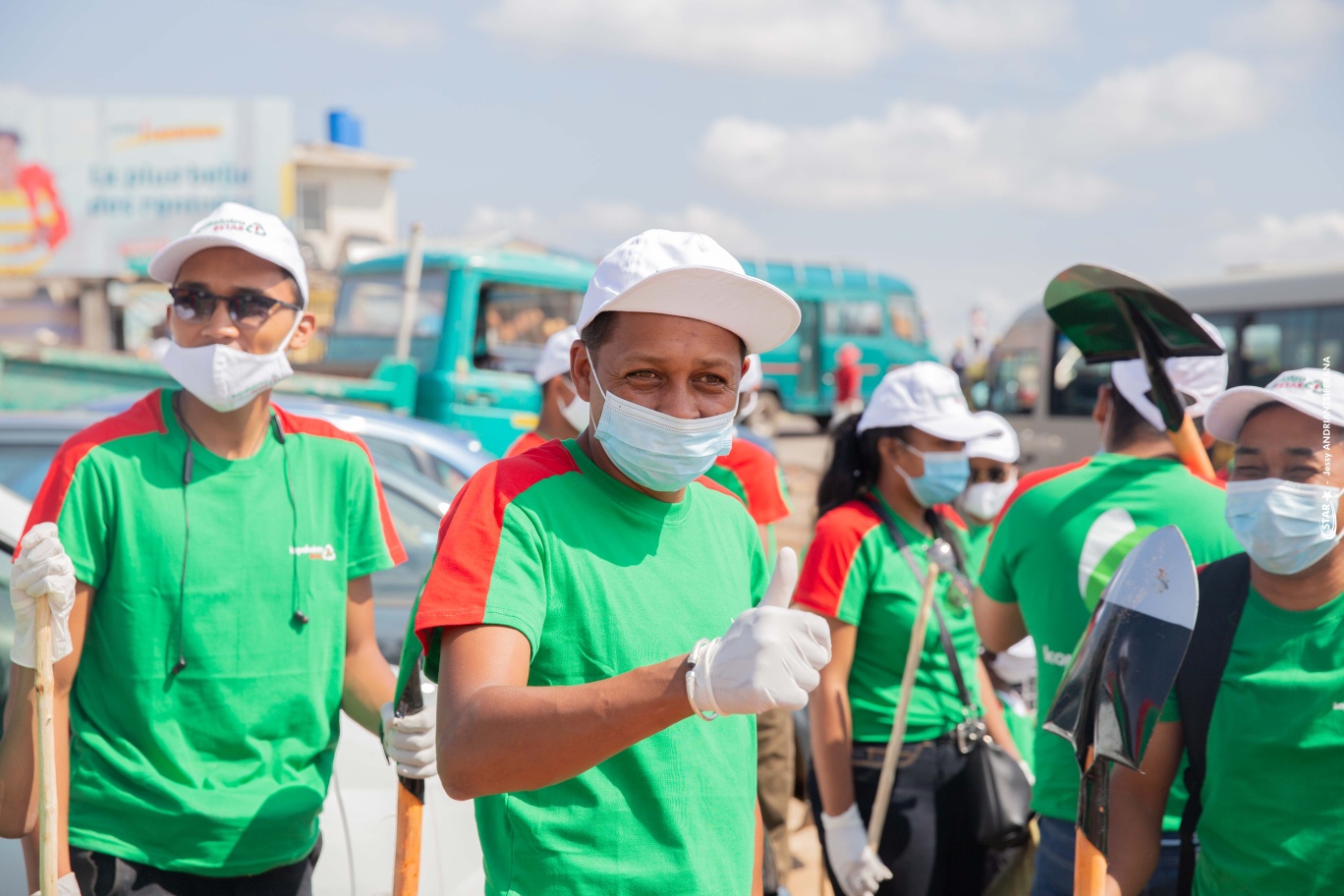 Nettoyage de la ville de Tananarive