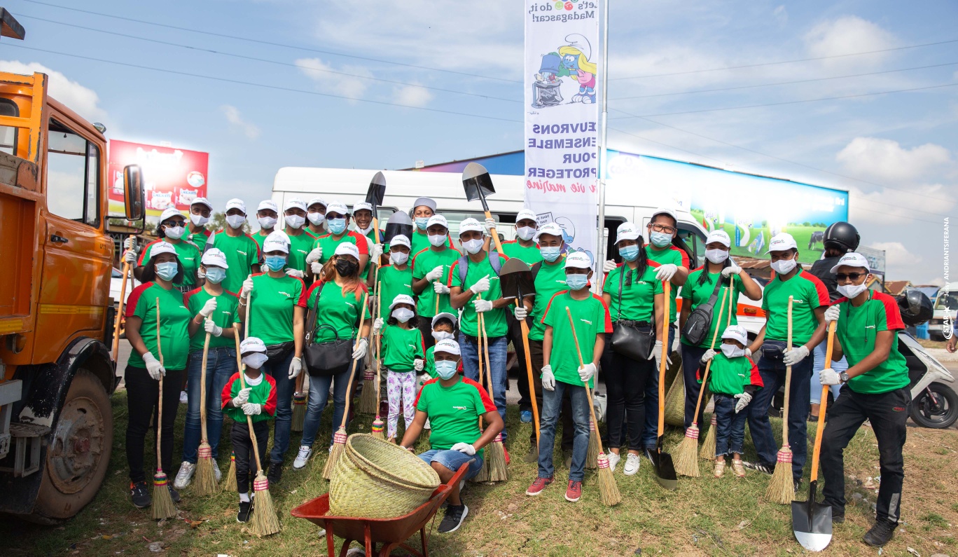 Nettoyage de la ville de Tananarive