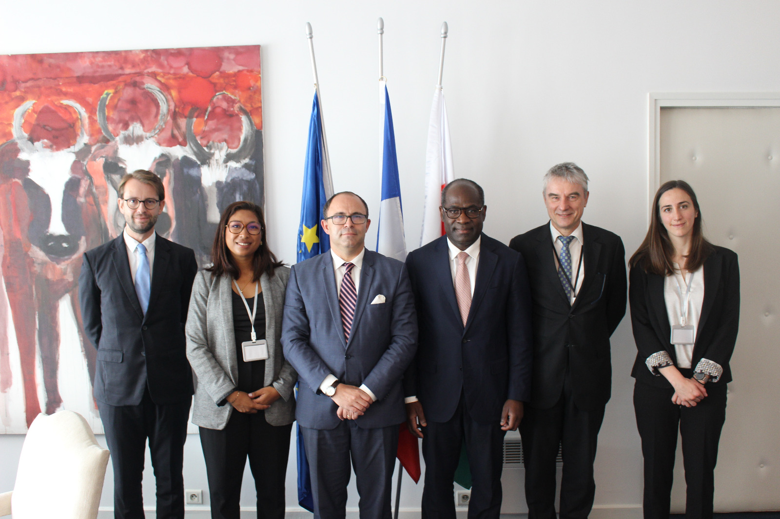 Visite de l'équipe du Fonds Pierre Castel