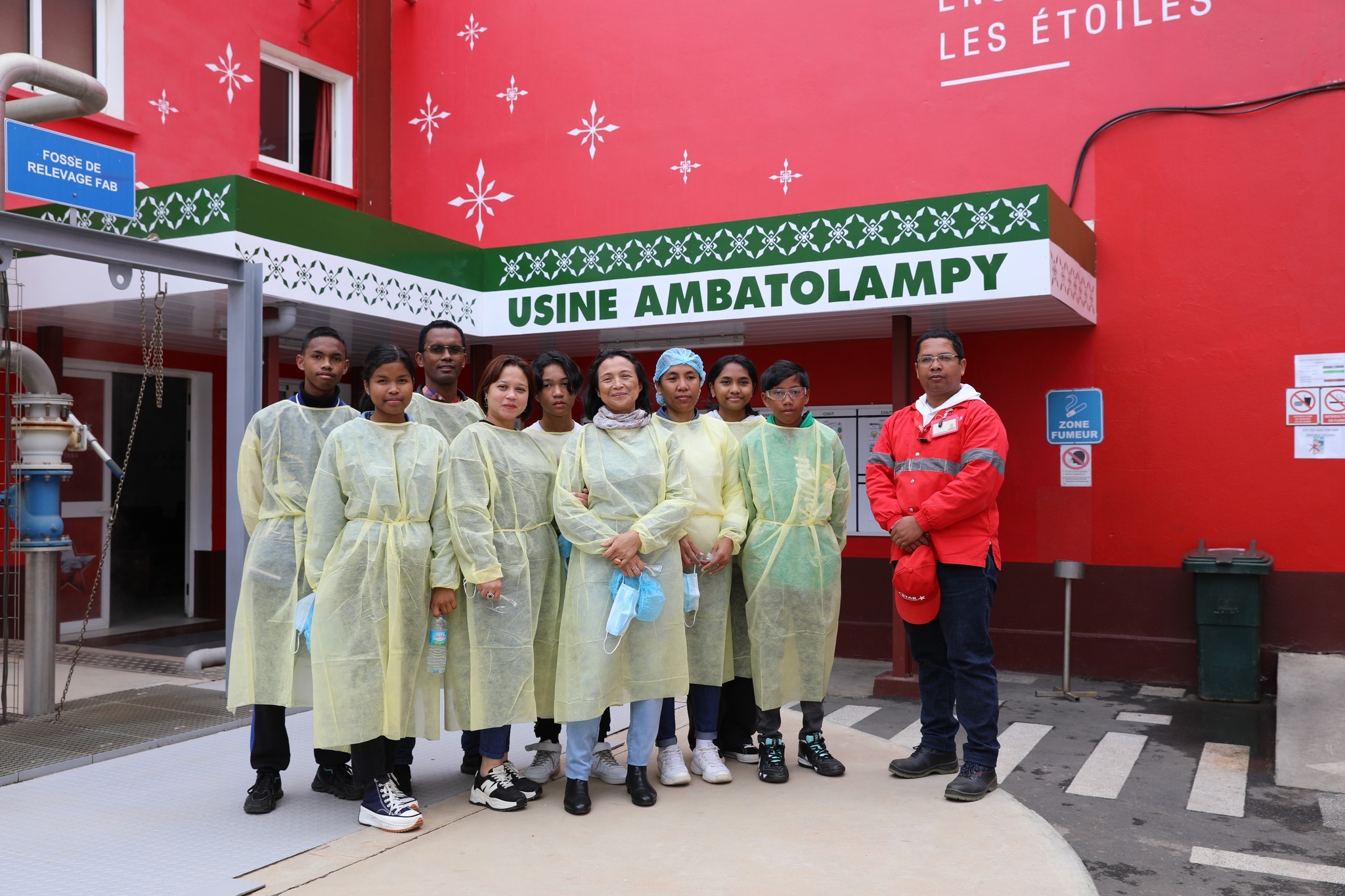 Visite d'usine par les collaborateurs et leurs familles